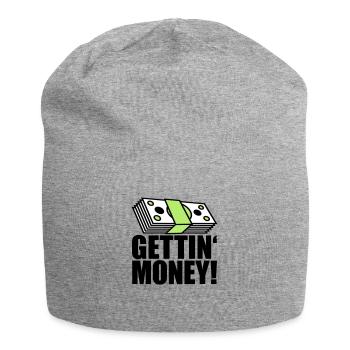 buendel geldscheine dollar gettin money zeichen ge - Jersey-Beanie - Grau meliert - Vorne