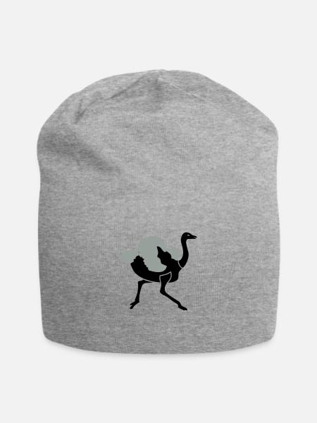 Strauss - Jersey-Beanie - Grau meliert