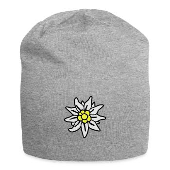 Edelweiss - - Wiesn - - Jersey Beanie - heather grey - Front