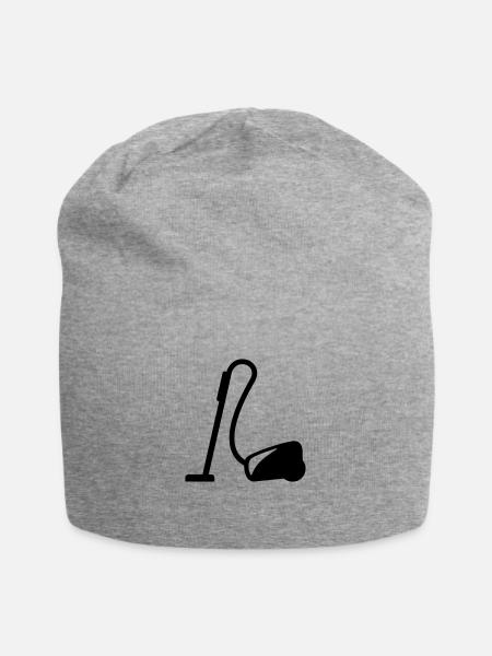 Staubsauger - Jersey-Beanie - Grau meliert