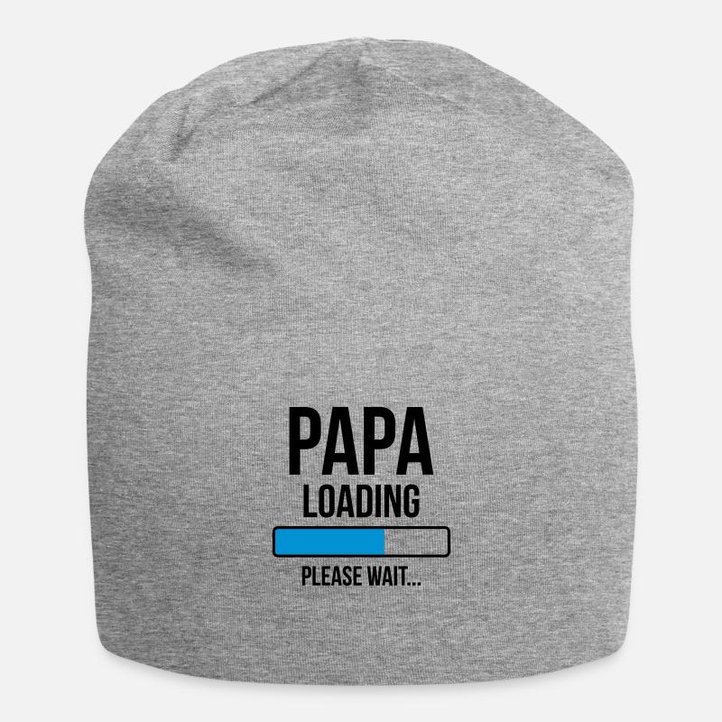 Papa Loading Please wait... - Bonnet en jersey - gris chiné