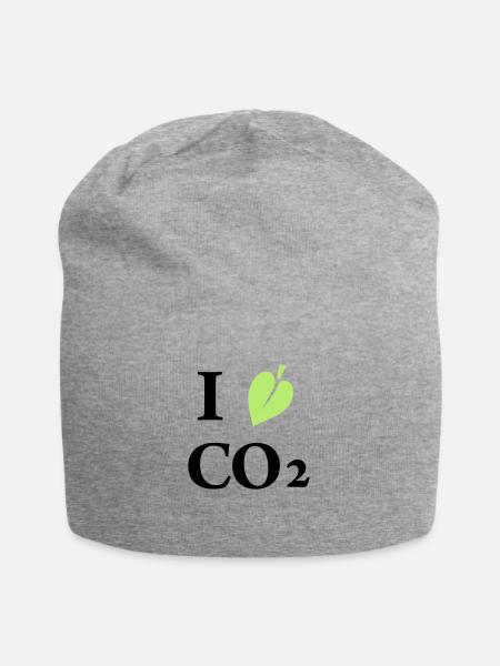 i love co2 - Jersey Beanie - heather grey