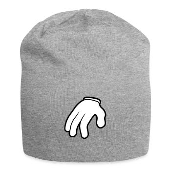 gants cartoon hand pauvre clipart sans koerper c - Bonnet en jersey - gris chiné - Devant