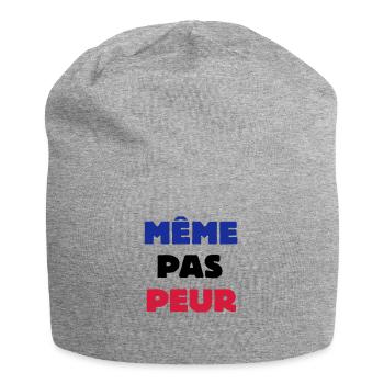 Même pas Peur - Bonnet en jersey - gris chiné - Devant