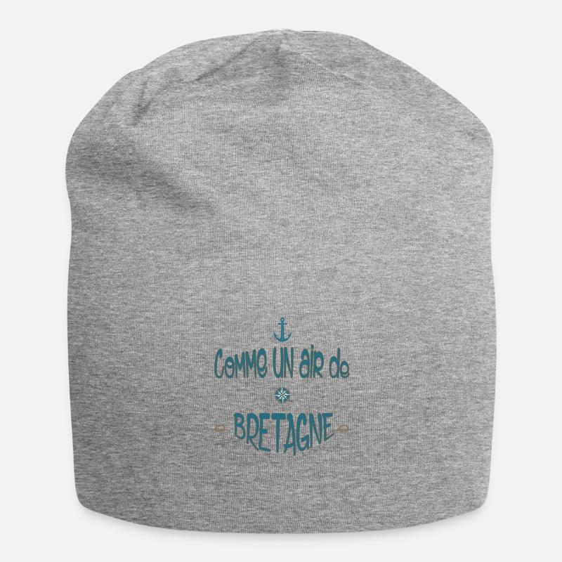 Luft der Bretagne - Jersey-Beanie - Grau meliert