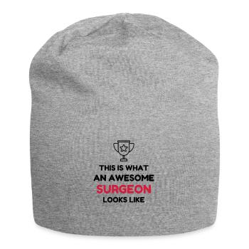Arzt / Medizin / Chirurg / Chirurgie - Jersey-Beanie - Grau meliert - Vorne