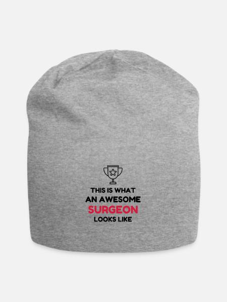 Doctor Arzt Surgeon Chirurg Surgery Chirurgie - Jersey Beanie - heather grey