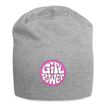 Girl power - Jersey Beanie - heather grey - Front
