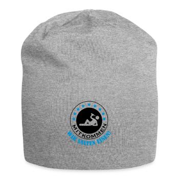 mitkommen_wir_saufen_einen_002 - Jersey-Beanie - Grau meliert - Vorne