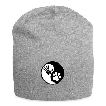 Yin yang - Jersey Beanie - heather grey - Front
