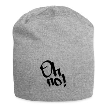 Oh no, oh no! Graffiti, design color editable - Jersey Beanie - heather grey - Front