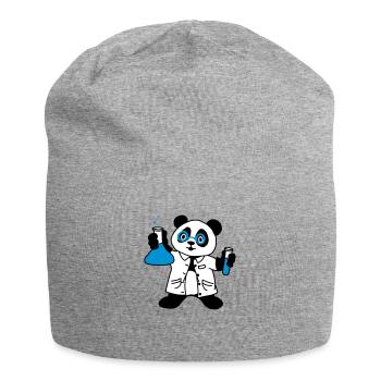 Scientifique Panda - Bonnet en jersey - gris chiné - Devant