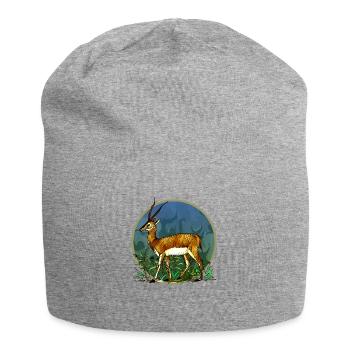 Antilope - Jersey-Beanie - Grau meliert - Vorne