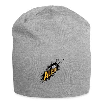 Farbklecks May Contain Alcohol - Jersey-Beanie - Grau meliert - Vorne
