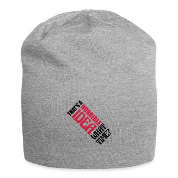 C’est une idée horrible - Bonnet en jersey - gris chiné - Devant