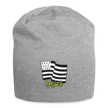 logo Vert - Bonnet en jersey - gris chiné - Devant