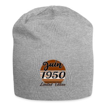 Juin 1950 Limited edition | Bois Bruns - Bonnet en jersey - gris chiné - Devant