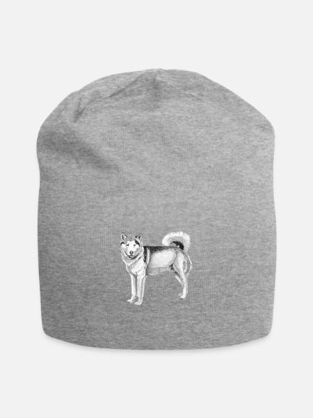 Alaskan Malamute - Jersey-Beanie - Grau meliert