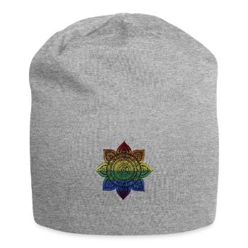 Mandala - Bonnet en jersey - gris chiné - Devant