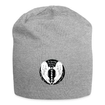 In Loving MemoryOf My Husband - Jersey-Beanie - Grau meliert - Vorne