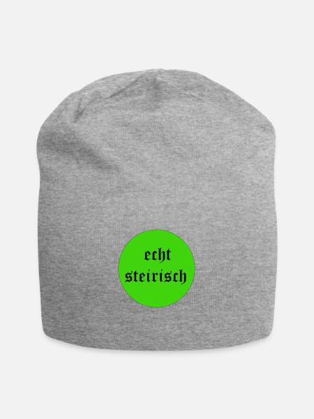 echt steirisch - Jersey-Beanie - Grau meliert