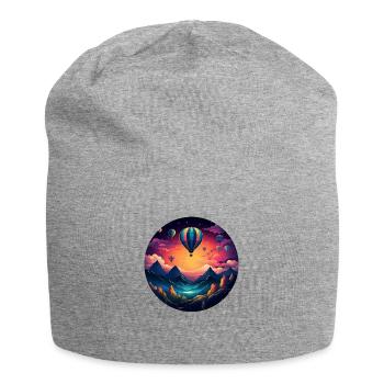 Des aventures rétro pleines de vie : votre R unique - Bonnet en jersey - gris chiné - Devant
