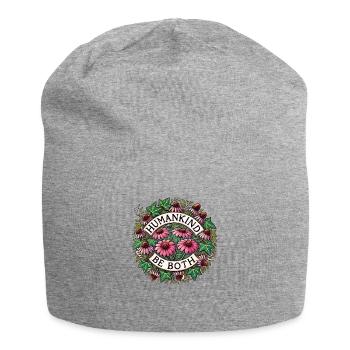 L’humanité soit les deux - Bonnet en jersey - gris chiné - Devant