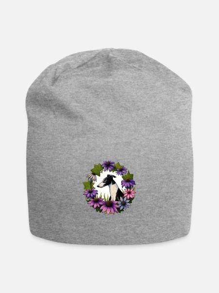 Windhund - Jersey-Beanie - Grau meliert