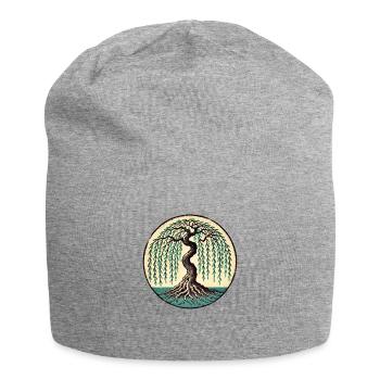 Saule pleureur - Bonnet en jersey - gris chiné - Devant