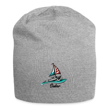 Navigation en bateau - Bonnet en jersey - gris chiné - Devant