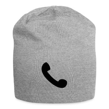 Phone - Jersey Beanie - heather grey - Front