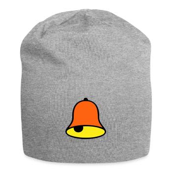 Glocke - Jersey-Beanie - Grau meliert - Vorne