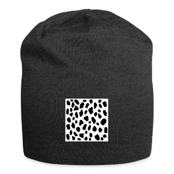 Dalmatiner - Jersey-Beanie - Anthrazit - Vorne
