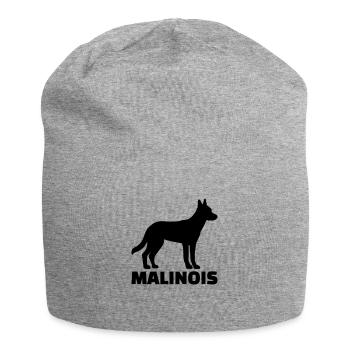 Malinois - Jersey-Beanie - Grau meliert - Vorne