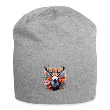 Ersatz Dirndl Hirschgeweih Hirsch - Jersey-Beanie - Grau meliert - Vorne