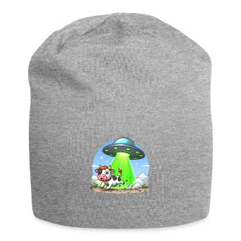 UFO Lands - Jersey Beanie - heather grey - Front