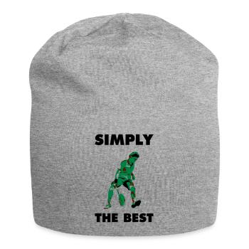 SIMPLY THE BEST - Jersey Beanie - heather grey - Front