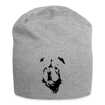 chow chow - Bonnet en jersey - gris chiné - Devant