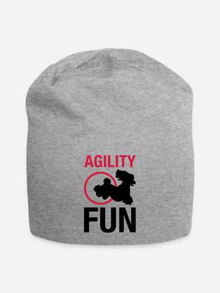 agilityfun_reifen_pudel - Jersey-Beanie - Grau meliert