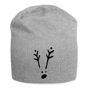 Rudolf 1c Xmas - Jersey-Beanie - Grau meliert - Vorne