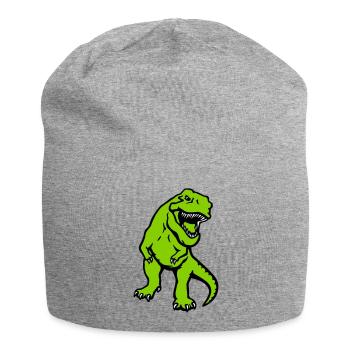 T-rex - Jersey Beanie - heather grey - Front