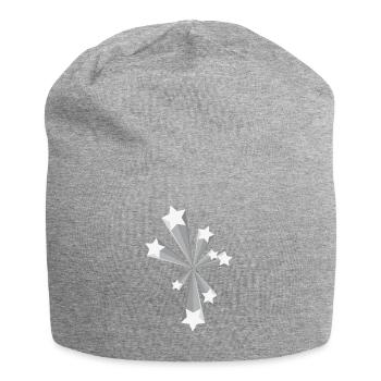 Flying stars star flying star star - Jersey Beanie - heather grey - Front
