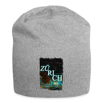 Kanton Zürich Schweiz zu Weihnachten - Jersey-Beanie - Grau meliert - Vorne