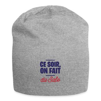 Ce soir, on fait du sale - Bonnet en jersey - gris chiné - Devant