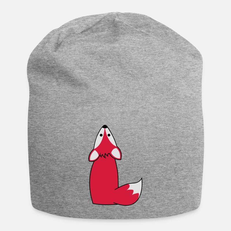 fuchs - Jersey-Beanie - Grau meliert
