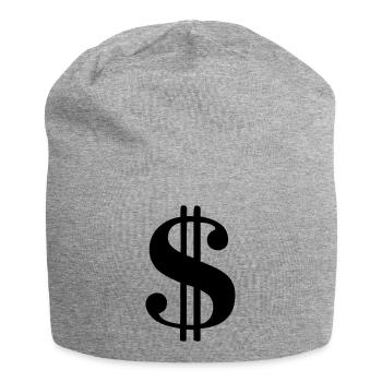 symbole dollar banque banquier - Bonnet en jersey - gris chiné - Devant