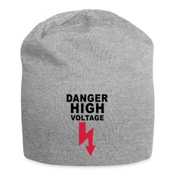 danger high voltage - Bonnet en jersey - gris chiné - Devant
