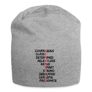 Gymnastique, motivation gymnastique - Bonnet en jersey - gris chiné - Devant