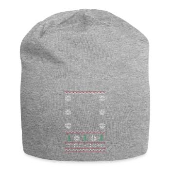 Christmas - Jersey-Beanie - Grau meliert - Vorne