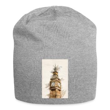 Londres Big Ben - Bonnet en jersey - gris chiné - Devant